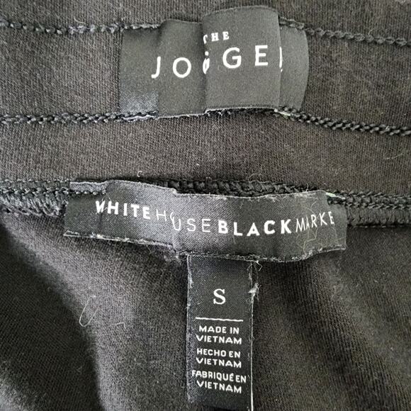 White House Black Market Womens Cargo Jogger Pant Black Small Zip Ankle Pockets - Picture 11 of 14